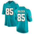 M.Dolphins #85 Greg Dulcich Player Aqua Home Game Odoa Stitched Jerseys