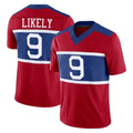 NY.Giants #9 Lsaiah Likely Player Red Century Vapor F.U.S.E. Home Game Odoa Stitched Jerseys