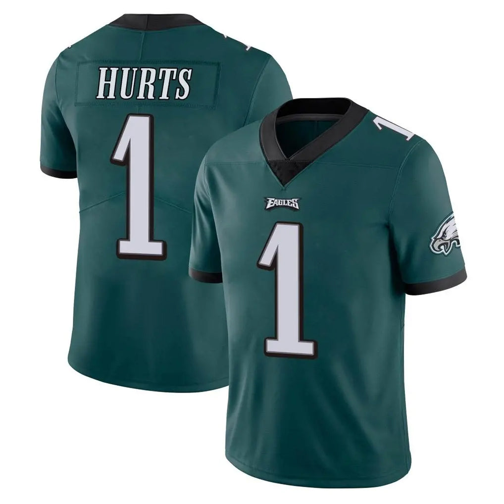 P.Eagles #1 Jalen Hurts Player Team Color Green Vapor Untouchable Home Game Odoa Stitched Jerseys