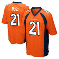 D.Broncos #21 Riley Moss Player Orange Color Home Game Odoa Stitched Jerseys