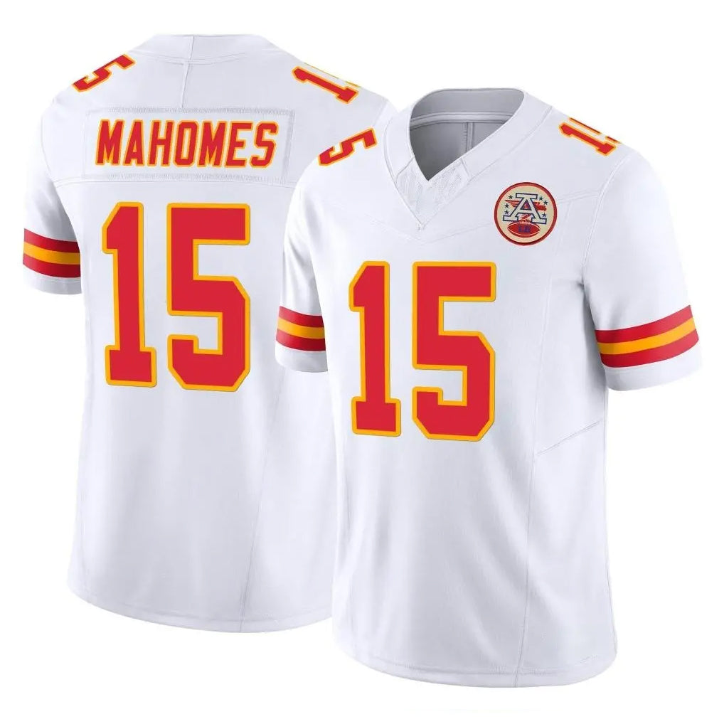 KC.Chiefs #15 Patrick Mahomes Player White Limited Vapor F.U.S.E. Home Game Odoa Stitched Jerseys