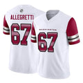W.Commanders #67 Nick Allegretti Player White Vapor F.U.S.E. Limited Home Game Odoa Stitched Jerseys