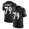 B.Ravens #79 Ronnie Stanley Player Black Vapor Untouchable Limited Home Game Odoa Stitched Jerseys