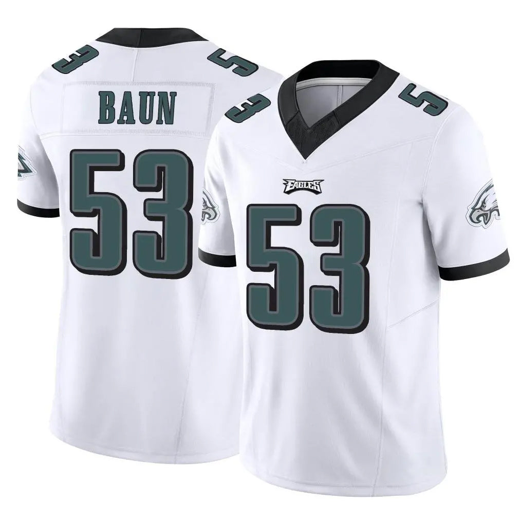 P.Eagles #53 Zack Baun Player White Limited Vapor F.U.S.E. Home Game Odoa Stitched Jerseys