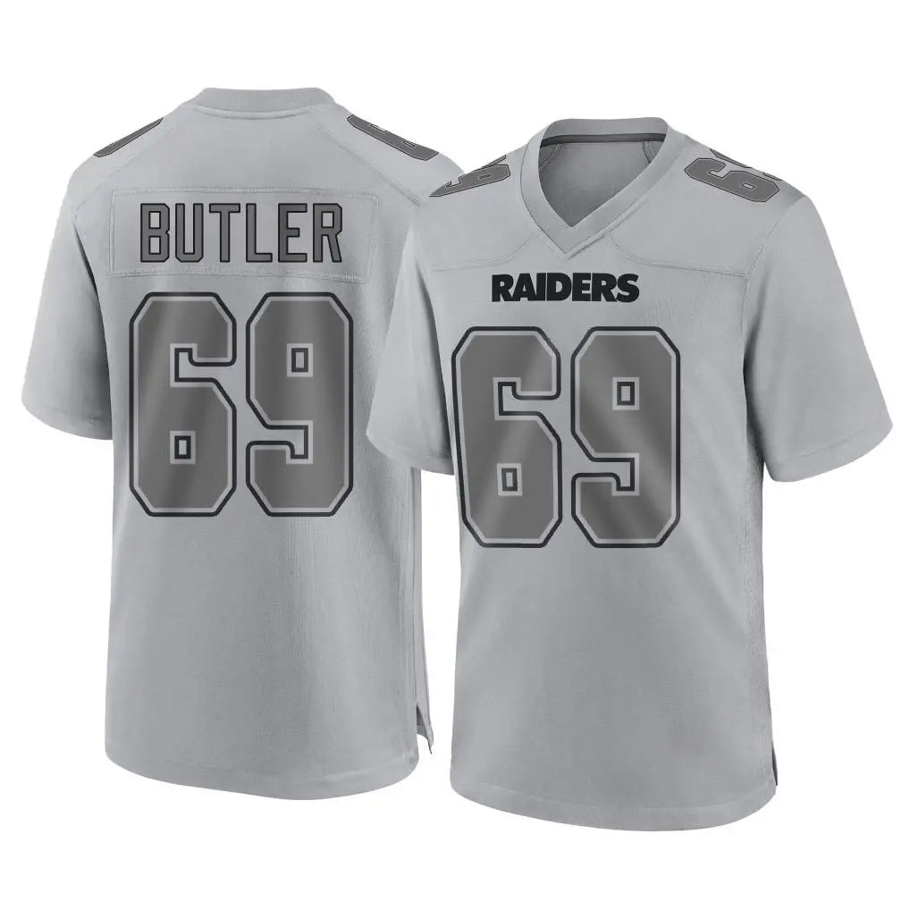 LV.Raiders #69 Adam Butler Player Gray Atmosphere Fashion Limited Game Odoa Stitched Jerseys
