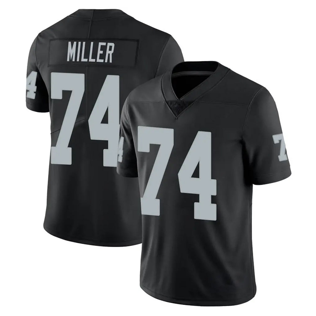LV.Raiders #74 Kolton Miller Player Black Limited Vapor Untouchable Home Game Odoa Stitched Jerseys