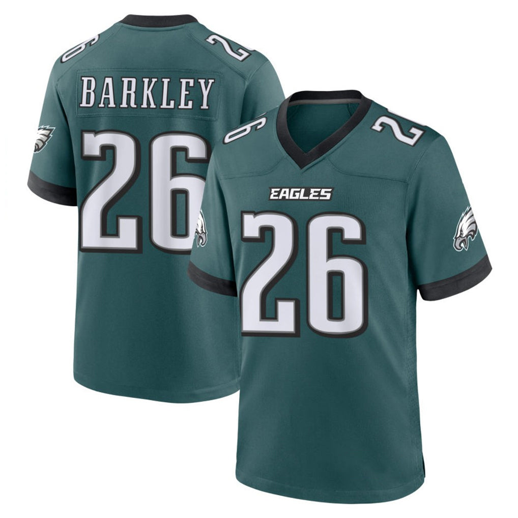 P.Eagles #26 Saquon Barkley Player Green Home Game Odoa Stitched Jerseys