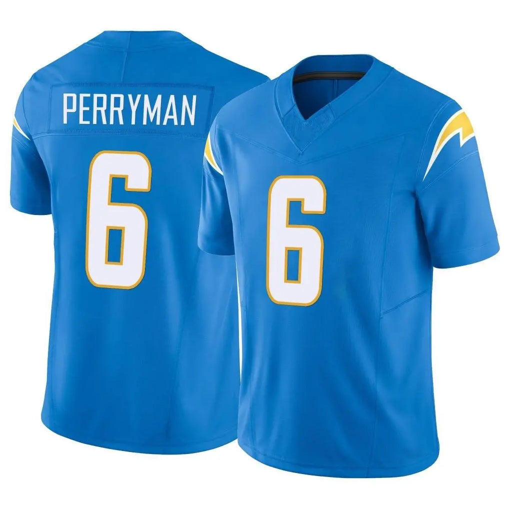 LA.Chargers #6 Denzel Perryman Player Blue Limited Vapor F.U.S.E. Home Game Odoa Stitched Jerseys