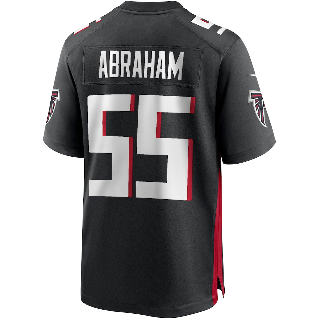 Odoa A.Falcons #55 John Abraham Black Game Retired Player Jersey