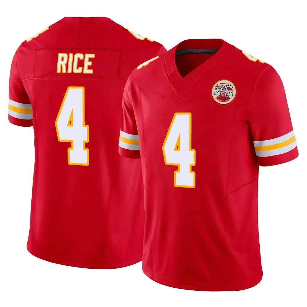 KC.Chiefs #4 Rashee Rice Player Red Limited Vapor F.U.S.E. Home Game Stitched Jerseys