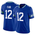 S.Seahawks #12 12th Fan Player Royal Limited Throwback Vapor F.U.S.E. Home Game Odoa Stitched Jerseys