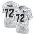 H.Texans #72 Tommy Togiai Player Arctic Camo Salute To Service Limited Game Odoa Stitched Jerseys
