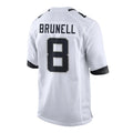 J.Jaguars #8 Mark Brunell?Player White Home Game Odoa Stitched Jerseys