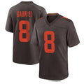 C.Browns #8 Dillon Gabriel Player Brown Alternate Home Game Odoa Stitched Jerseys
