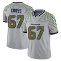 S.Seahawks #67 Charles Cross Player Grey Limited 2025 Rivalries Collection Home Game Odoa Stitched Jerseys
