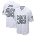 LV.Raiders #98 Maxx Crosby Player White Alternate Home Game Odoa Stitched Jerseys