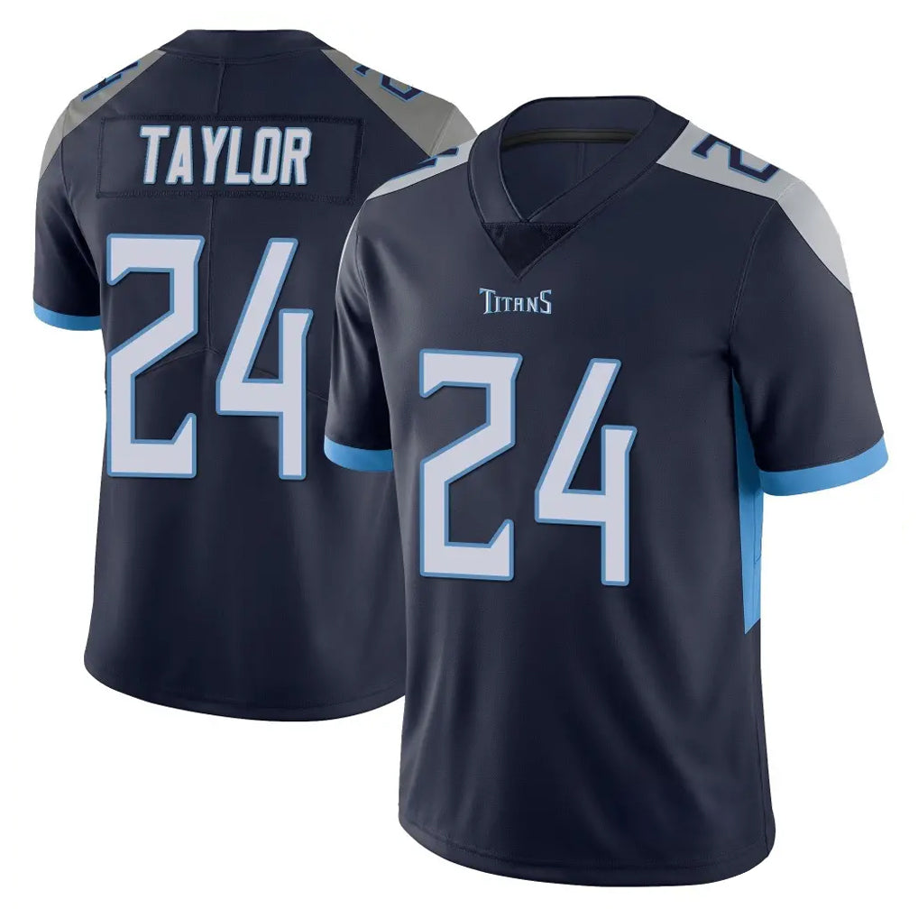 T.Titans #24 Alontae Taylor Player Navy Limited Vapor Untouchable Home Game Odoa Stitched Jerseys