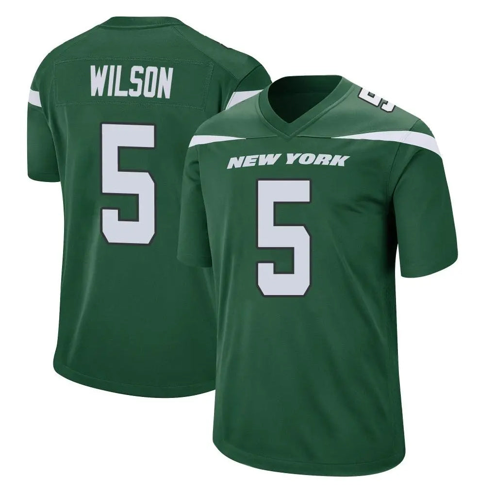 NY.Jets #5 Garrett Wilson Player Green Home Game Odoa Stitched Jerseys