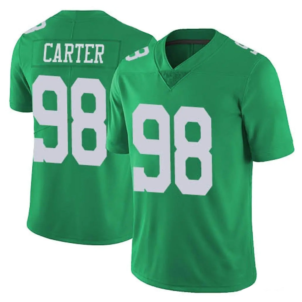 P.Eagles #98 Jalen Carter Player Green Limited Vapor Untouchable Home Game Odoa Stitched Jerseys