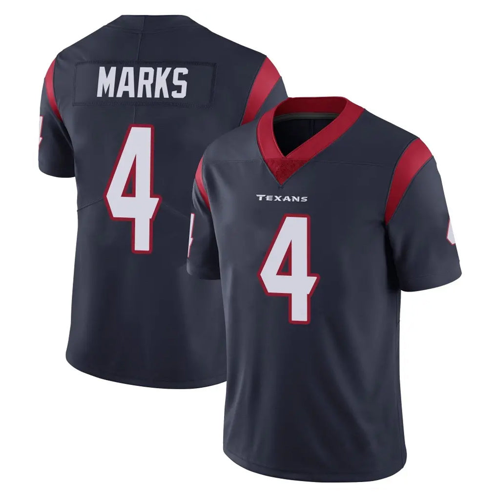 H.Texans #4 Woody Marks Player Navy Limited Vapor Untouchable Home Game Odoa Stitched Jerseys