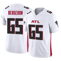 A.Falcons #65 Matthew Bergeron Player White Vapor F.U.S.E. Limited Odoa Stitched Jerseys