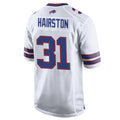 B.Bills #31 Maxwell Hairston Player White Home Game Odoa Stitched Jerseys
