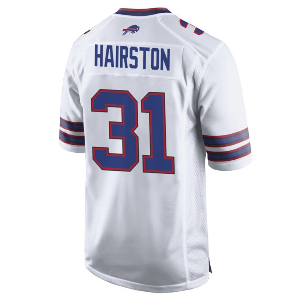 B.Bills #31 Maxwell Hairston Player White Home Game Odoa Stitched Jerseys