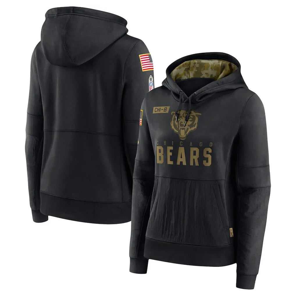 C.Bears ## Bears Blank Player Black Salute to Service Pullover Hoodies Limited Odoa Stitched Jerseys