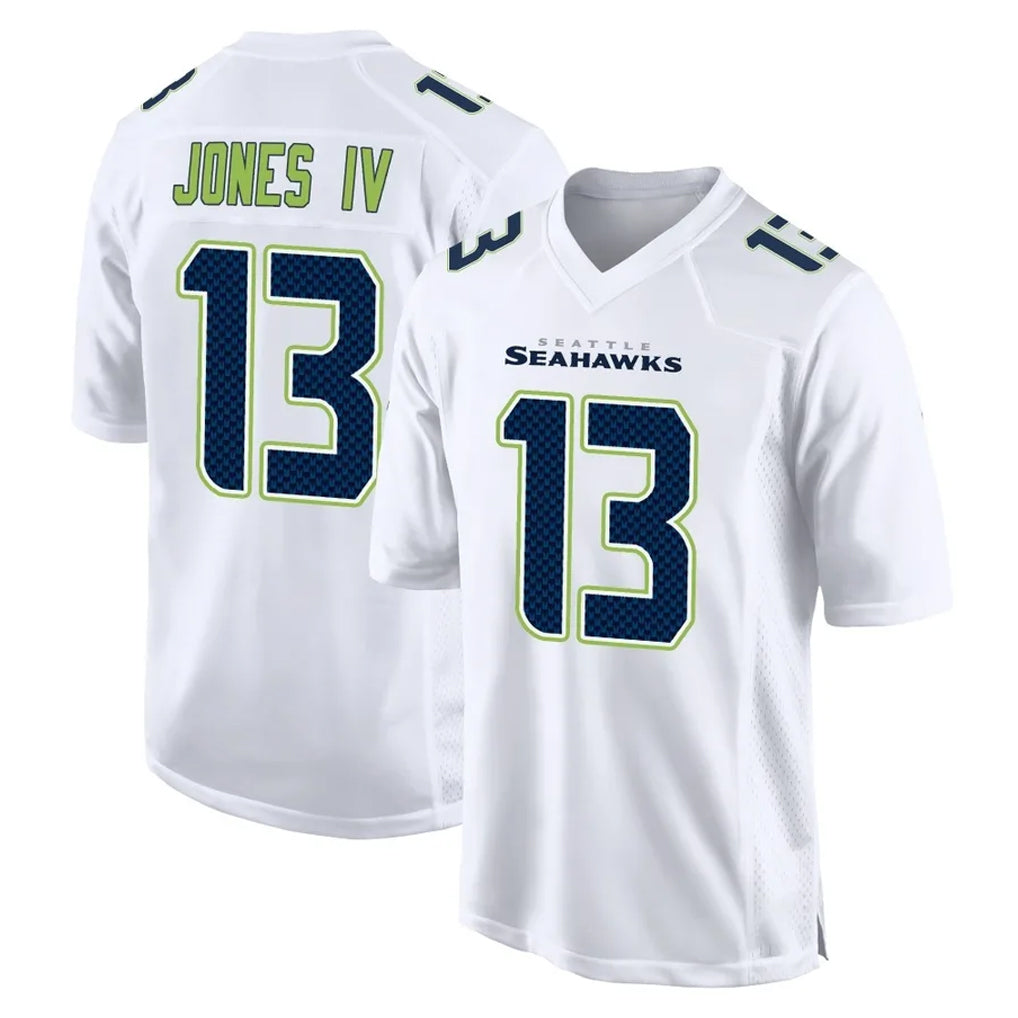 S.Seahawks #13 Ernest Jones IV Player White Tundra Fashion Home Game Odoa Stitched Jerseys