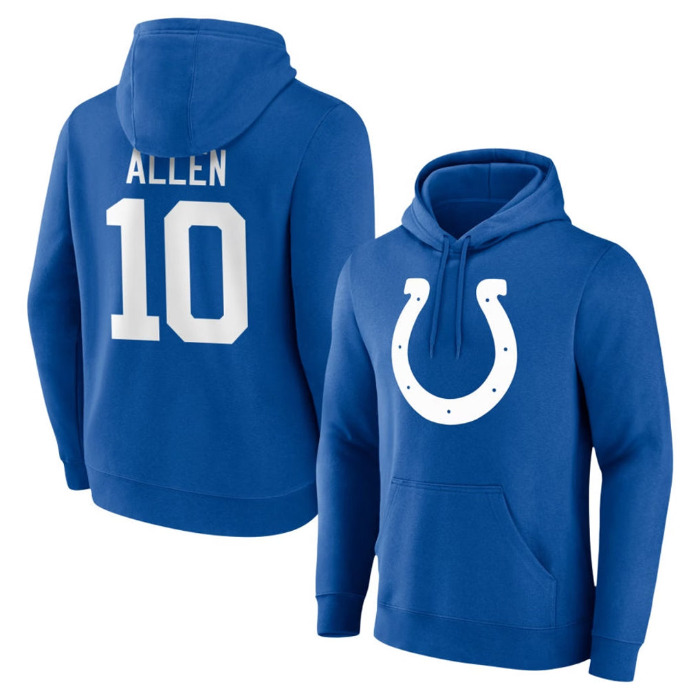 IN.Colts #10 Keenan Allen Player Royal Pullover Hoodies Limited Game Odoa Stitched Jerseys