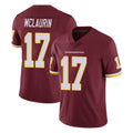 W.Commanders #17 Terry Mclaurin Player Burgundy Limited Team Color Vapor Untouchable Home Game Odoa Stitched Jerseys