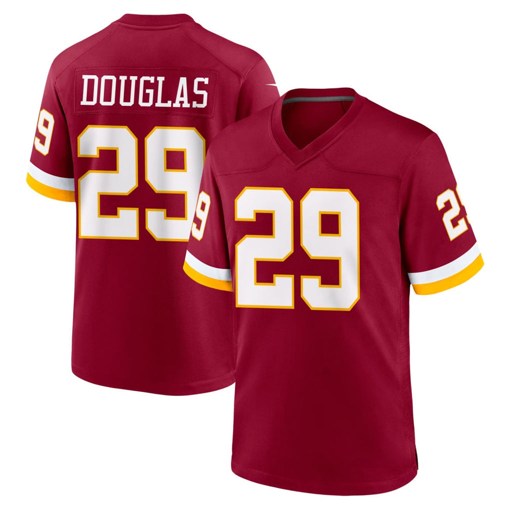 W.Commanders #29 Rasul Douglas Player Burgundy Game Home Odoa Stitched Jerseys