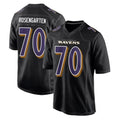 B.Ravens #70 Roger Rosengarten Player Black Carbon Fashion Home Game Odoa Stitched Jerseys