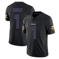 M.Vikings #1 Kyler Murray Player Black Impact LImited Home Game Odoa Stitched Jerseys