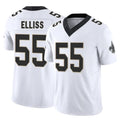 NO.Saints #55 Kaden Elliss Player White Limited Vapor F.U.S.E. Home Game Odoa Stitched Jerseys