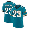 J.Jaguars #23 Foyesade Oluokun Player Teal Prowler Throwback Limited Home Game Odoa Stitched Jerseys