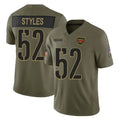 W.Commanders #52 Sonny Styles Player Olive 2025 Salute To Service Limited Home Game Odoa Stitched Jerseys
