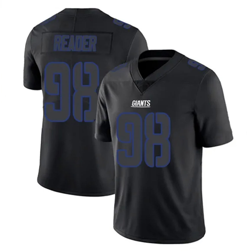 NY.Giants #98 DJ Reader Player Black Impact Limited Home Game Odoa Stitched Jerseys