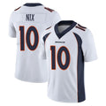 D.Broncos #10 Bo Nix Player White Vapor Untouchable Limited Home Game Odoa Stitched Jerseys