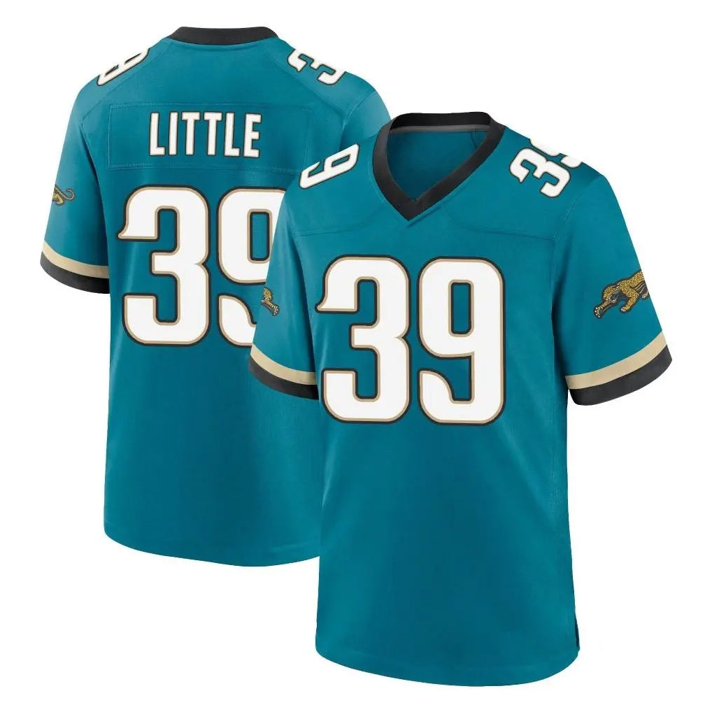J.Jaguars #39 Cam Little Player Teal Prowler Throwback Limited Home Game Odoa Stitched Jerseys