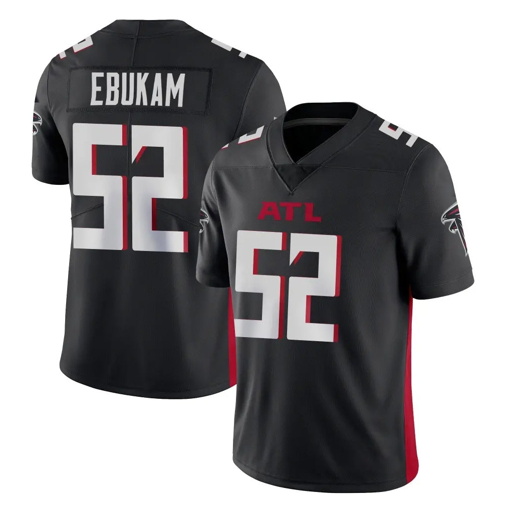 A.Falcons #52 Samson Ebukam Player Black Vapor Untouchable Limited Home Game Odoa Stitched Jerseys
