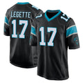 C.Panthers #17 Xavier Legette Player Black Game Odoa Stitched Jerseys