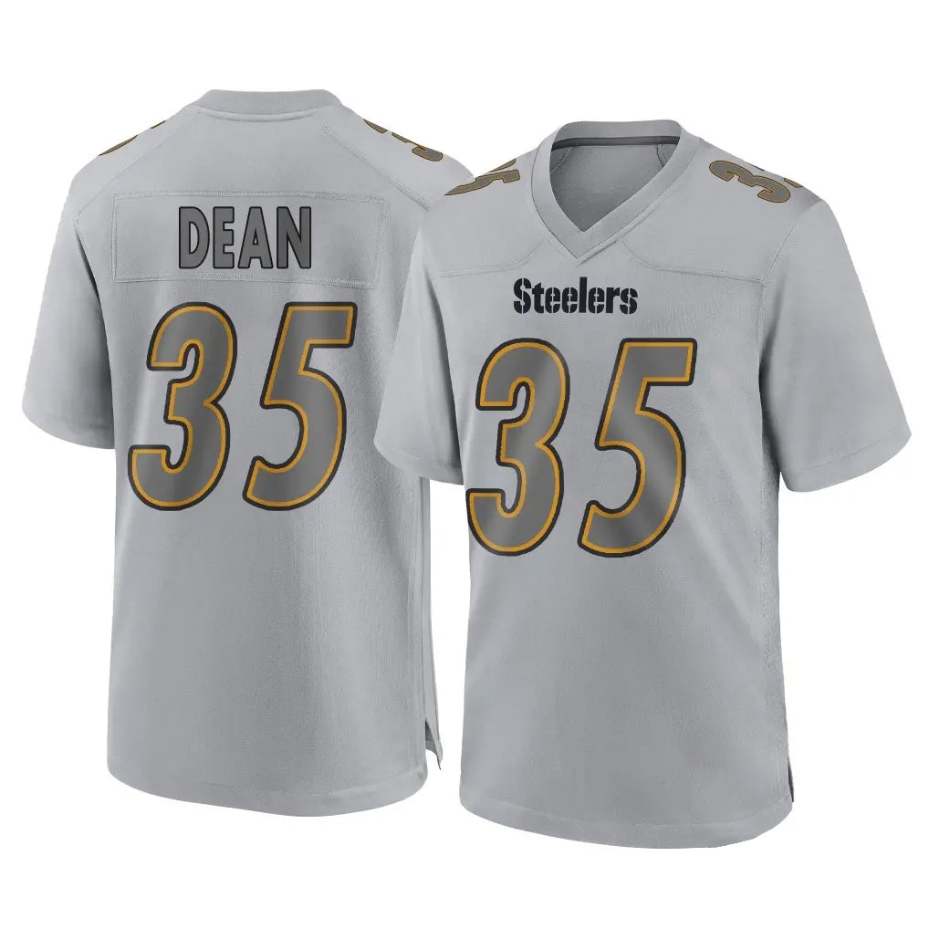 P.Steelers #35 Jamel Dean Player Gray Atmosphere Fashion Home Game Odoa Stitched Jerseys