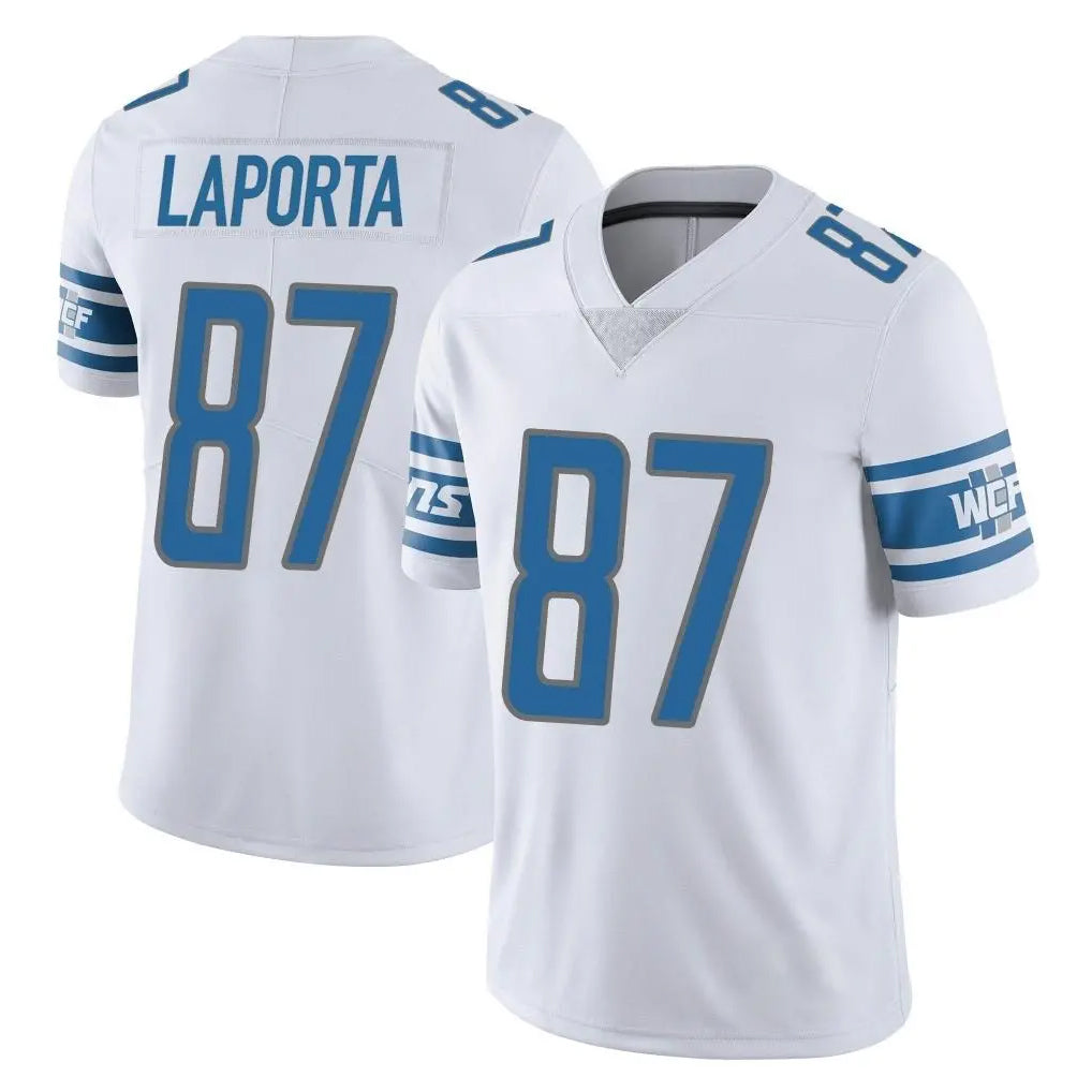 D.Lions #87 Sam LaPorta Player White Limited Vapor Untouchable Home Game Odoa Stitched Jerseys