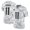 LA.Chargers #11 Cameron Dicker Player Arctic Camo Salute To Service Limited Game Odoa Stitched Jerseys