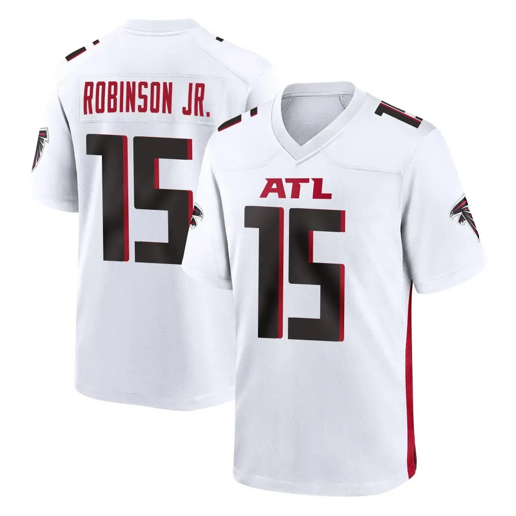 A.Falcons #15 Brian Robinson Player White Home Game Odoa Stitched Jerseys