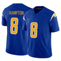 LA.Chargers #8 Omarion Hampton Player Royal Limited Vapor F.U.S.E. Home Game Odoa Stitched Jerseys