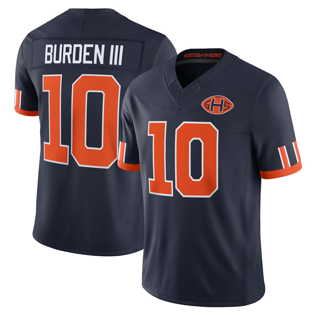 C.Bears #10 Luther Burden III Player Navy Limited 2026 Rivalries Collection Home Game Odoa Stitched Jerseys