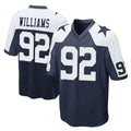 D.Cowboys #92 Quinnen Williams Player Navy-White Alternate Home Game Odoa Stitched Jerseys