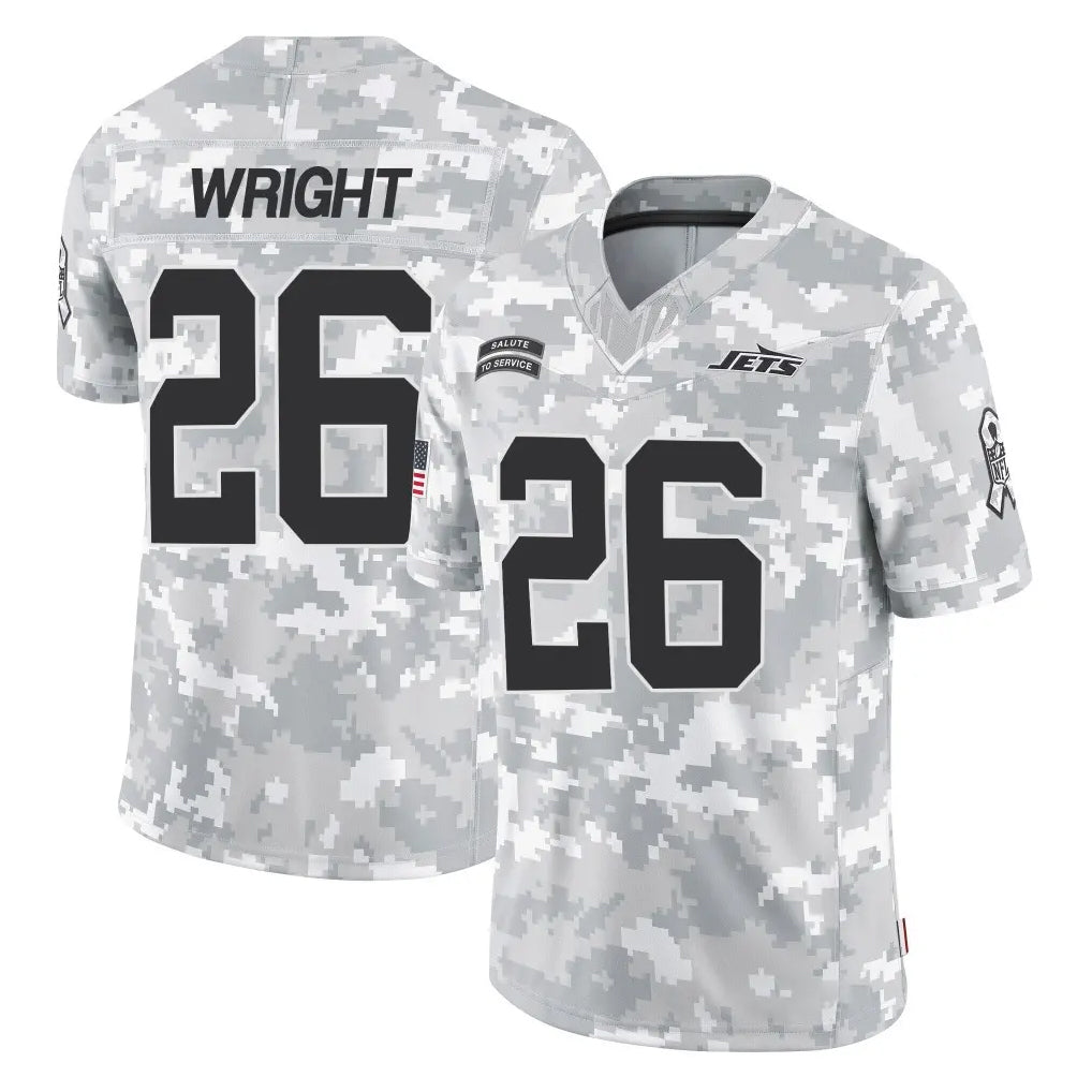 NY.Jets #26 Nahshon Wright Player Arctic Camo Salute to Service Limited Game Odoa Stitched Jerseys
